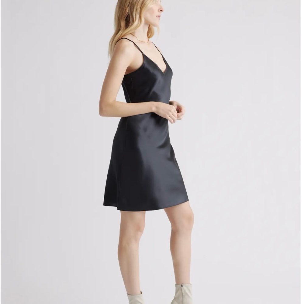Quince Black Mini Dress - Picture 3 of 4